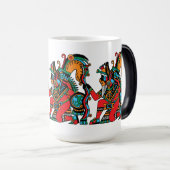 Huehuecoyotl - De oude Coyote - een Trickster Magische Mok (Voorkant rechts)