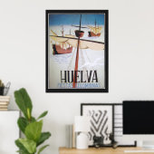 Huelva Fiestas Colombinas Oude Poster (Thuiskantoor)