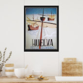Huelva Fiestas Colombinas Oude Poster (Keuken)