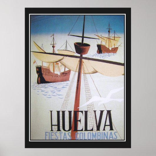 Huelva Fiestas Colombinas Oude Poster (Voorkant)