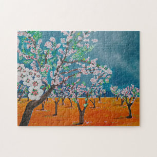 Huerto de Almendros Schilderij door Alfred Fox Legpuzzel