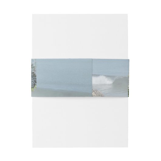 Hues of Bleek Blues Envelope Band Uitnodigingen Wikkel (Achterkant Voorbeeld)