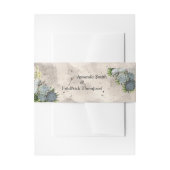 Hues of Bleek Blues Envelope Band Uitnodigingen Wikkel (Voorkant Voorbeeld)