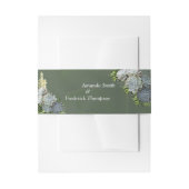 Hues of Bleek Blues Envelope Band Uitnodigingen Wikkel (Voorkant Voorbeeld)