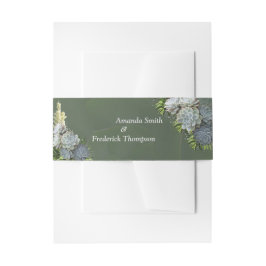 Hues of Bleek Blues Envelope Band Uitnodigingen Wikkel