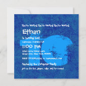 HUES van BLAUW 10e Verjaardagsfeest 10 Jaar Oud V0 Kaart (Achterkant)