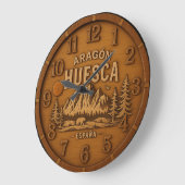 Huesca Spain Pyrenees mountain 3D wooden sculpture Grote Klok (Hoek)