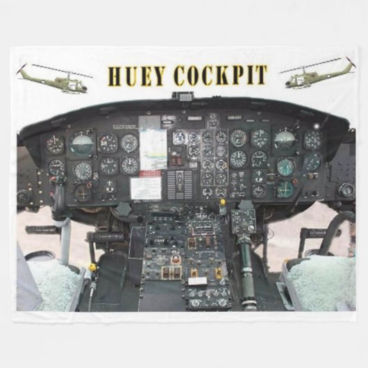 HUEY COCKPIT FLEECE DEKEN (Voorkant (Horizontaal))