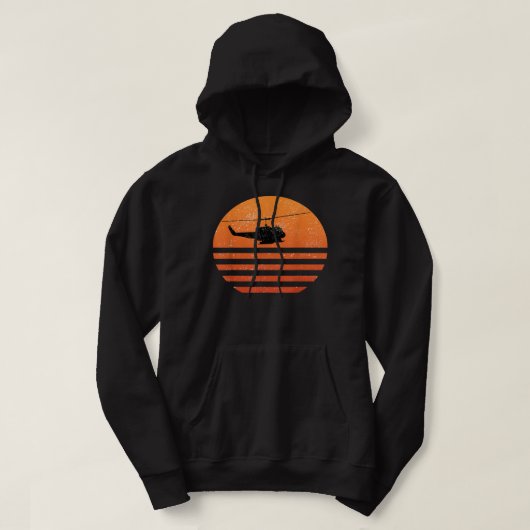 Huey Helicopter UH-1 Vietnam War Vetera Hoodie (Design voorkant)