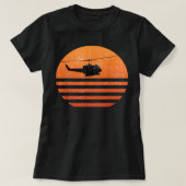 Huey Helicopter UH-1 Vietnam War Vetera T-shirt (Design voorkant)