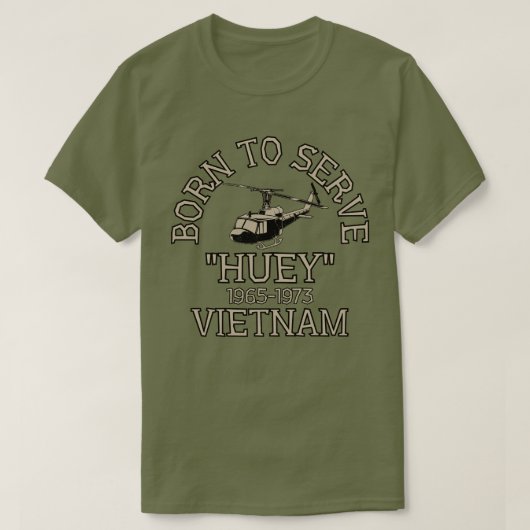 Huey Helikopter Vietnam T-shirt (Design voorkant)