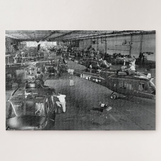 Huey Helikopters Onderhoud Legpuzzel (Horizontaal)
