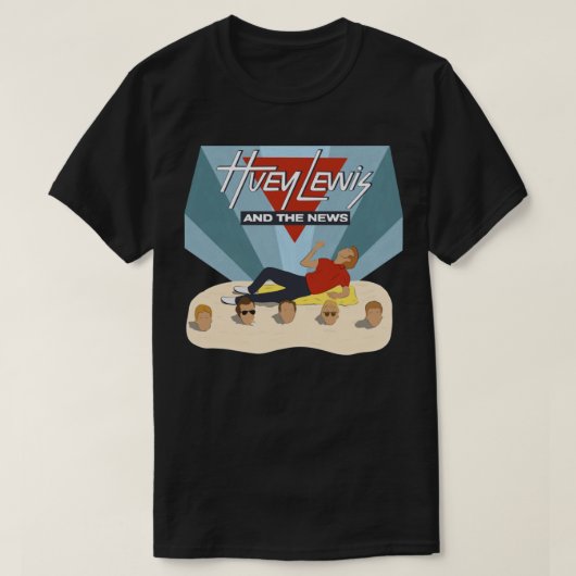 Huey Lewis and The News Classic T-Shirt Copy (Design voorkant)