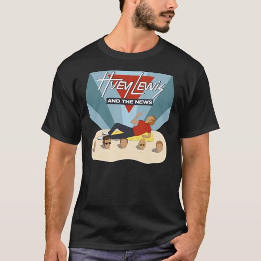 Huey Lewis en The News Classic T-Shirt (Voorkant)