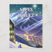 Huez Alpes Briefkaart (Voorkant)