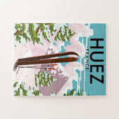 Huez France Retro ski poster Legpuzzel (Horizontaal)