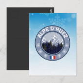 Huez Ski Alpe Briefkaart (Voorkant / Achterkant)