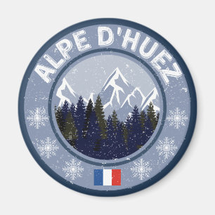 Huez Ski Alpe Magneet