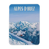 Huez Ski Alpe Magneet (Verticaal)