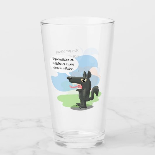 Huff en Puff Glas (Voorkant)