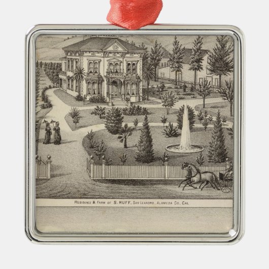 Huff, inwoners van Owen Metalen Ornament (Voorkant)