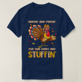 Huffin en Puffin voor die zwaardvis en dommerik T-shirt (Design voorkant)