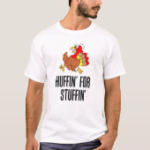 Huffin for Stuffin Thanksgiving Running T-shirt (Voorkant)