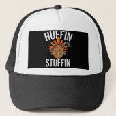 Huffin voor de Thanksgiving "Stuffin Turkey" Trucker Pet (Voorkant)