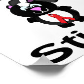 Huffing Stinks Skunk Awareness Design Poster (Hoek)
