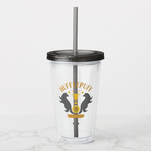 HUFFLEPUFF™ Badger en Cup House Pride Graphic Acryl Drinkbeker (Voorkant)