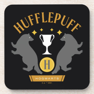 HUFFLEPUFF™ Badger en Cup House Pride Graphic Bier Onderzetter
