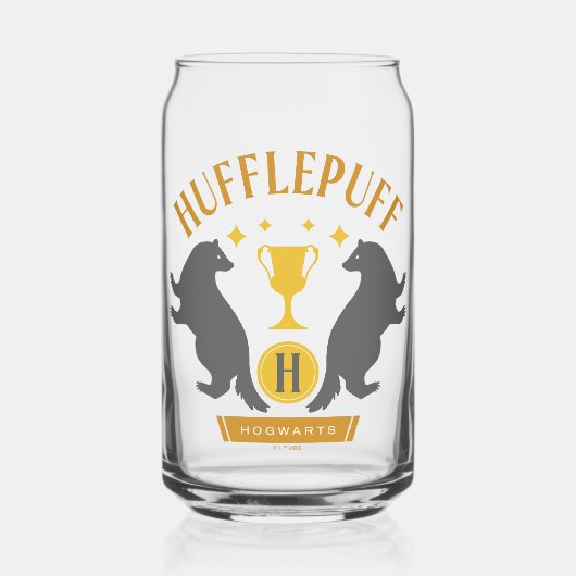 HUFFLEPUFF™ Badger en Cup House Pride Graphic Blikvorm Glas (Voorkant)