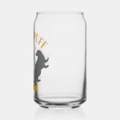 HUFFLEPUFF™ Badger en Cup House Pride Graphic Blikvorm Glas (Links)