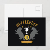 HUFFLEPUFF™ Badger en Cup House Pride Graphic Briefkaart (Voorkant / Achterkant)