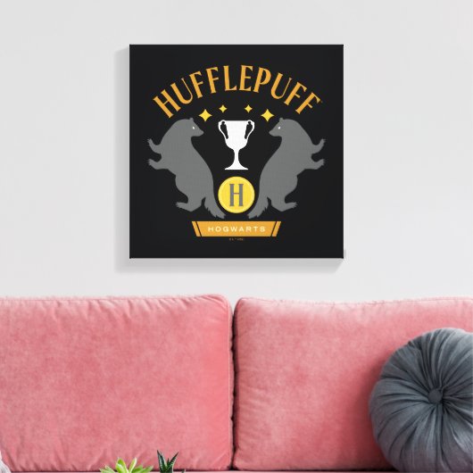 HUFFLEPUFF™ Badger en Cup House Pride Graphic Canvas Afdruk (Insitu (Woonkamer))