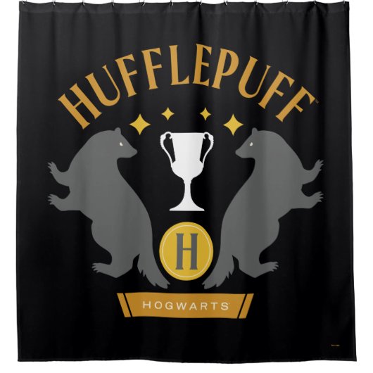 HUFFLEPUFF™ Badger en Cup House Pride Graphic Douchegordijn (Voorkant)