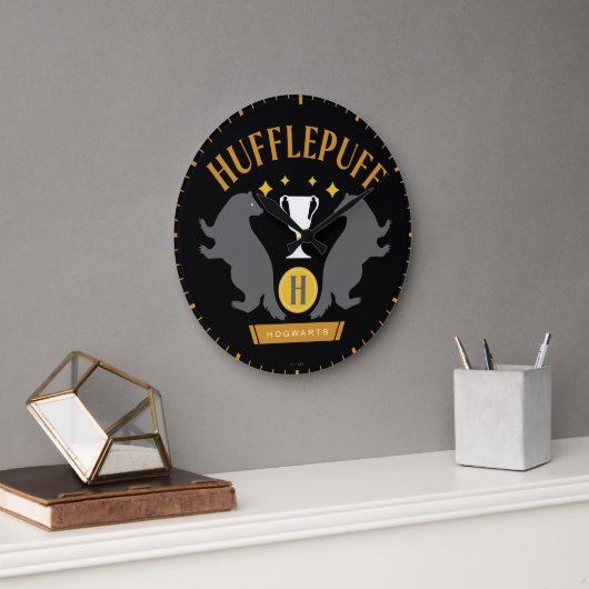 HUFFLEPUFF™ Badger en Cup House Pride Graphic Grote Klok (Kantoor)