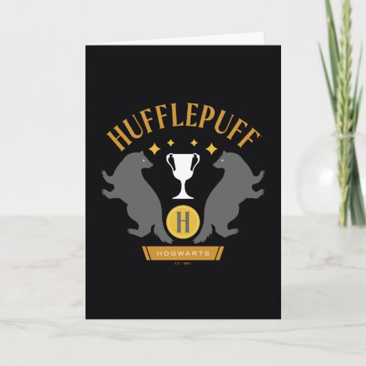 HUFFLEPUFF™ Badger en Cup House Pride Graphic Kaart (Voorkant)