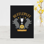 HUFFLEPUFF™ Badger en Cup House Pride Graphic Kaart (Gele Bloem)