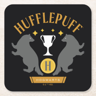 HUFFLEPUFF™ Badger en Cup House Pride Graphic Kartonnen Onderzetters