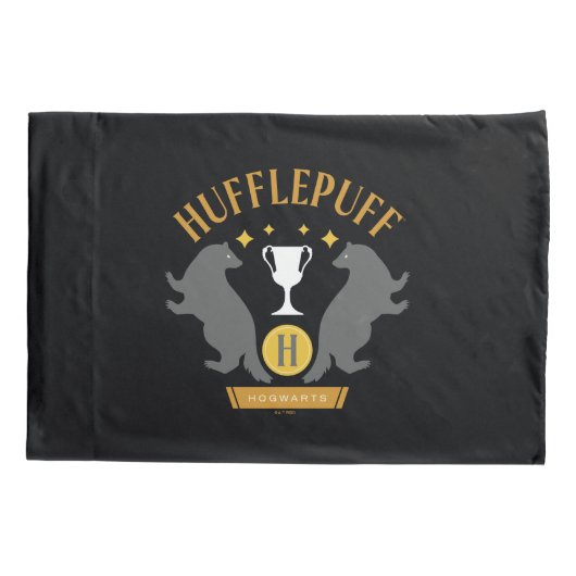HUFFLEPUFF™ Badger en Cup House Pride Graphic Kussensloop (Achterkant)