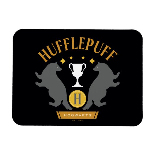 HUFFLEPUFF™ Badger en Cup House Pride Graphic Magneet (Horizontaal)