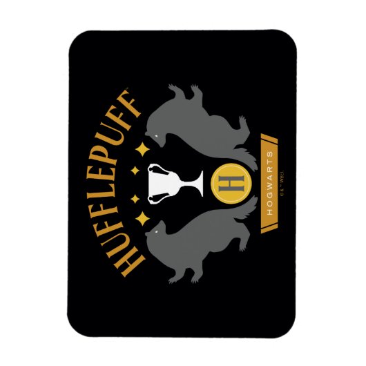 HUFFLEPUFF™ Badger en Cup House Pride Graphic Magneet (Verticaal)