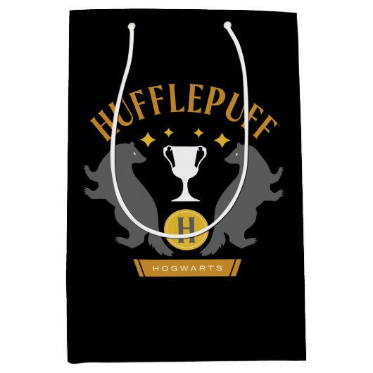 HUFFLEPUFF™ Badger en Cup House Pride Graphic Medium Cadeauzakje (Voorkant)