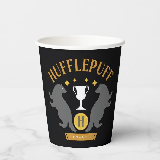 HUFFLEPUFF™ Badger en Cup House Pride Graphic Papieren Bekers (Achterkant)