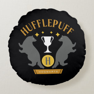 HUFFLEPUFF™ Badger en Cup House Pride Graphic Rond Kussen