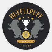 HUFFLEPUFF™ Badger en Cup House Pride Graphic Ronde Sticker (Voorkant)