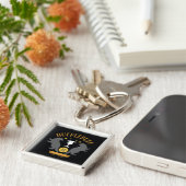 HUFFLEPUFF™ Badger en Cup House Pride Graphic Sleutelhanger (Zijkant)