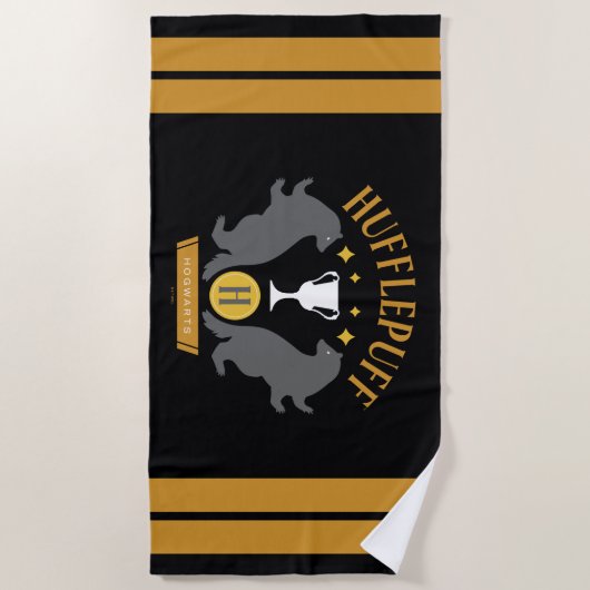 HUFFLEPUFF™ Badger en Cup House Pride Graphic Strandlaken (Voorkant)