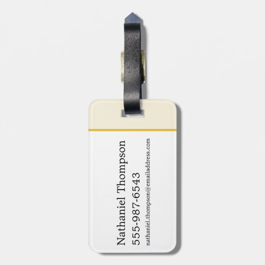 HUFFLEPUFF™ Badger House Pride Badge Bagagelabel (Achterkant verticaal)